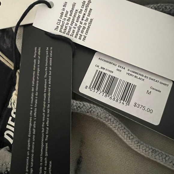 Diesel dyed hoodie - Picture 4 of 7